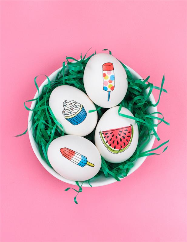 Velykinių kiaušinių dekoratyviniai lipdukai Velykų deko idėja pasidaryti patiems