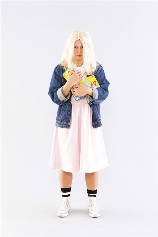 Ji ir originalus moteriškas Helovino kostiumas, juokingas „Stranger Things“ kostiumas