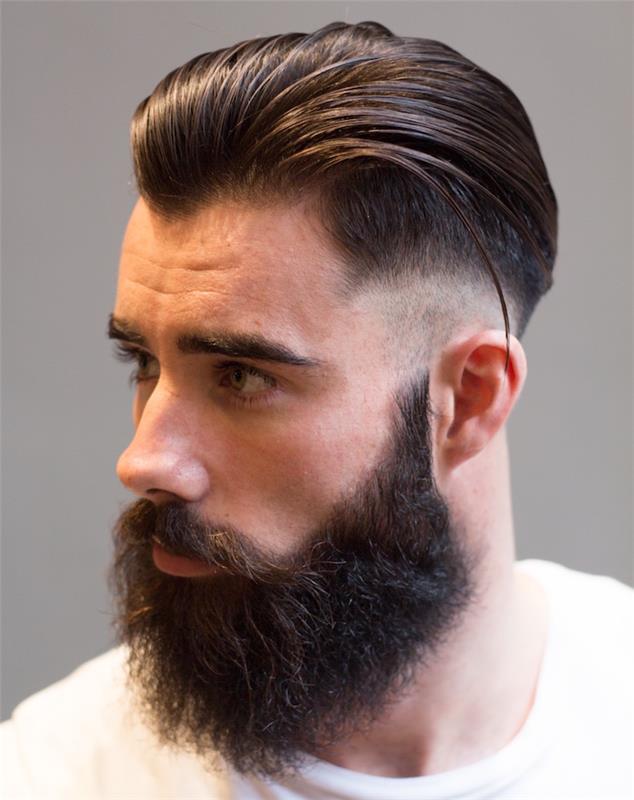 najlepši brado strižen človek z brado model hipster man