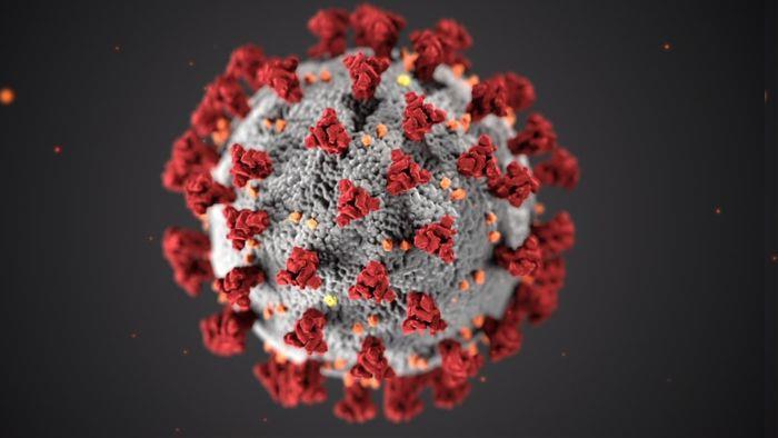 kendinizi koronavirüsten, küre şeklindeki kırmızı ve gri koronavirüs hücresinden nasıl korursunuz, koronavirüsle savaşın