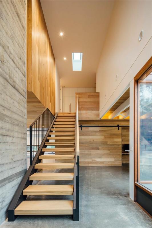 laiptai-modernus-palėpės-prabangus-minimalistinis interjeras
