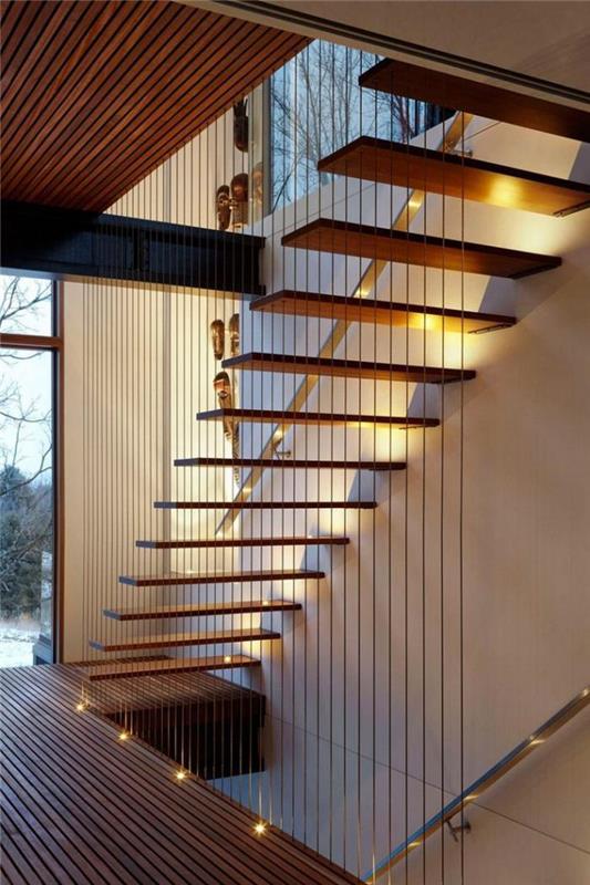 viseče stopnišče-zanimivo oblikovanje-ograje-kabli