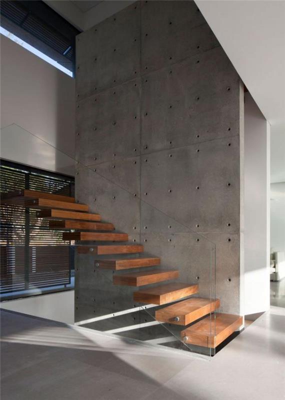 stekleno-betonska-stensko-viseča-stopniščna ograja