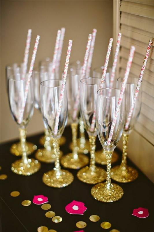 mükemmel-şampanya-flüt-flüt-şampanya-kristal-bardakları-şampanya partisi
