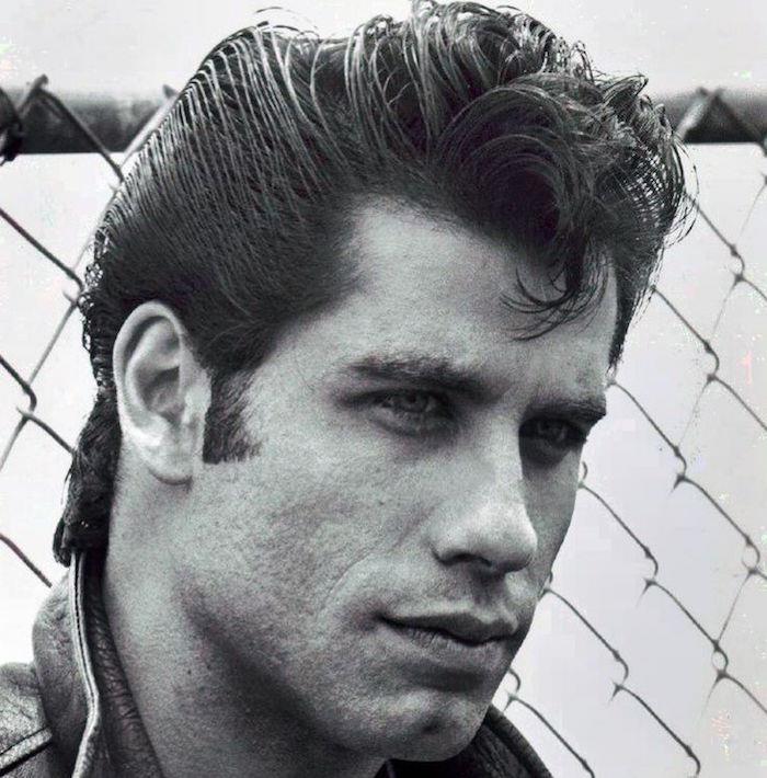 john travolta retro muz rockabilly saç modeli