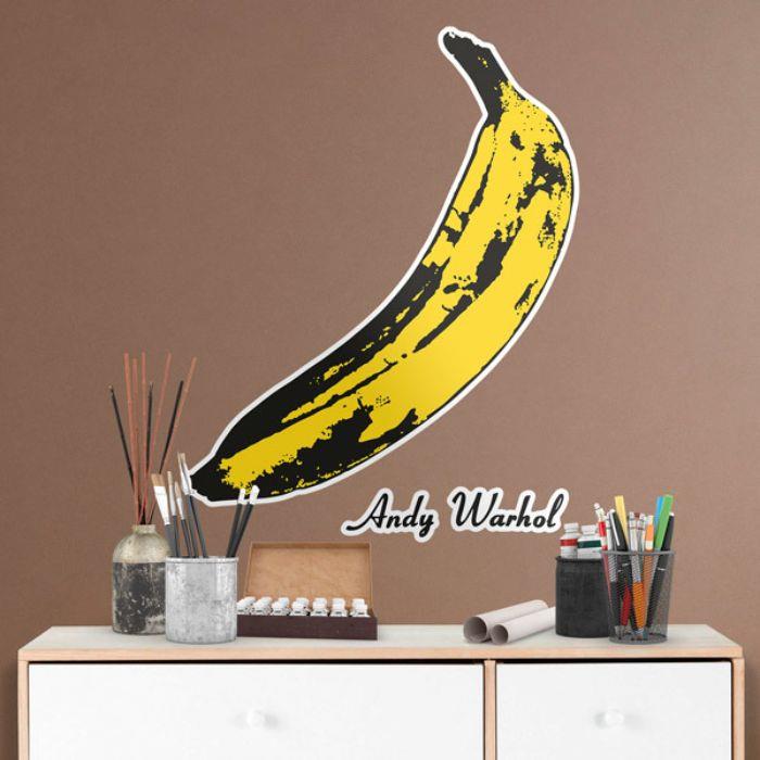primer stenske nalepke banana of warhol nalepka ideja nalepka sodobna umetnost