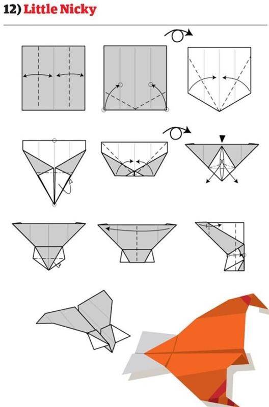 kaip padaryti originalaus dizaino popierinį lėktuvo modelį le petit nicky