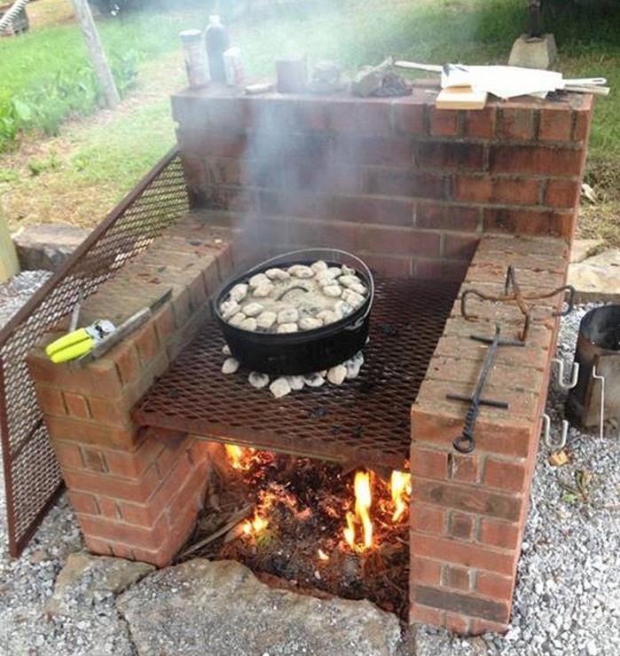 pripravi žara iz ognjevzdržnih opek