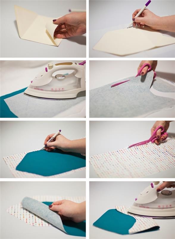 kraft zarf, ara yüzeyli ve ütülü kumaş zarf yapmak için beyaz kağıt zarf kullanın