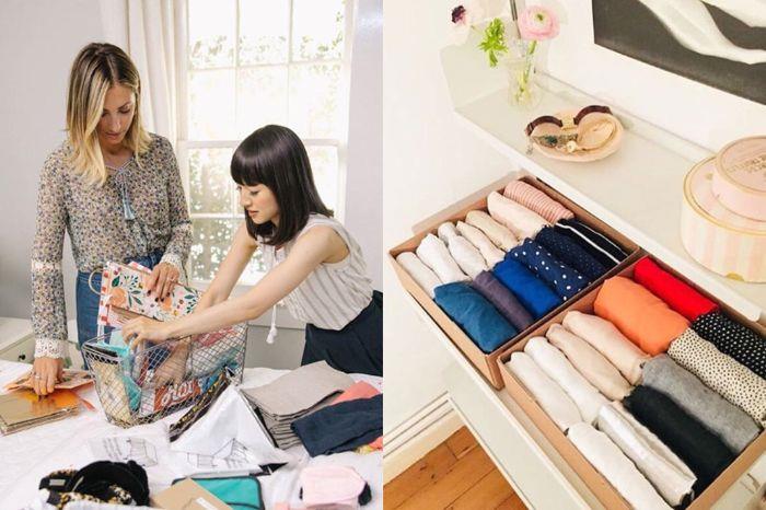 konmari marie kondo yöntemi ile eşyalarınızı sıralayın çekmecelerinizi kıyafetlerinizi sıraya koyun