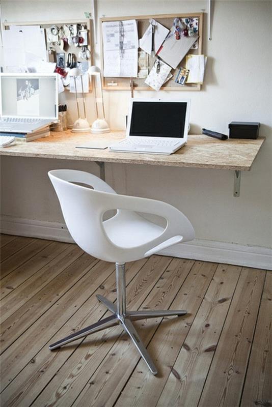 beli pisarniški stol