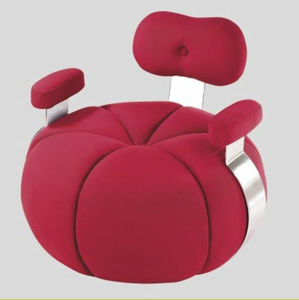 moliūgų-raudono dizaino fotelis