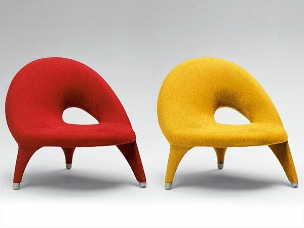 modernaus-raudono-ekologiško dizaino fotelis