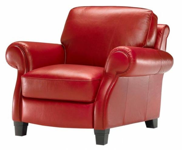 raudono dizaino-fotelis-oda-apmušalas-medinės-kojos