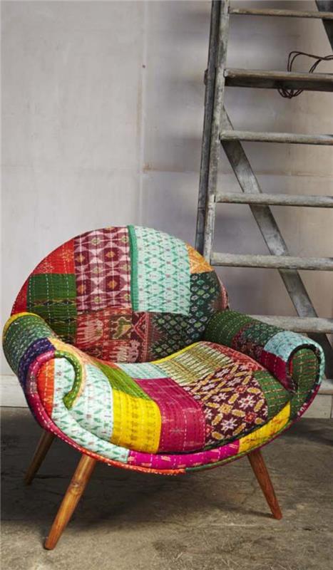 kratinys-fotelis-unikalus tekstilės derinys