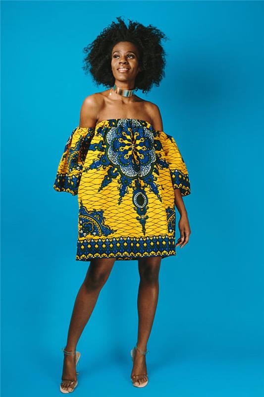 Bugün nasıl giyinmeli model Afrika elbisesi şık kıyafeti
