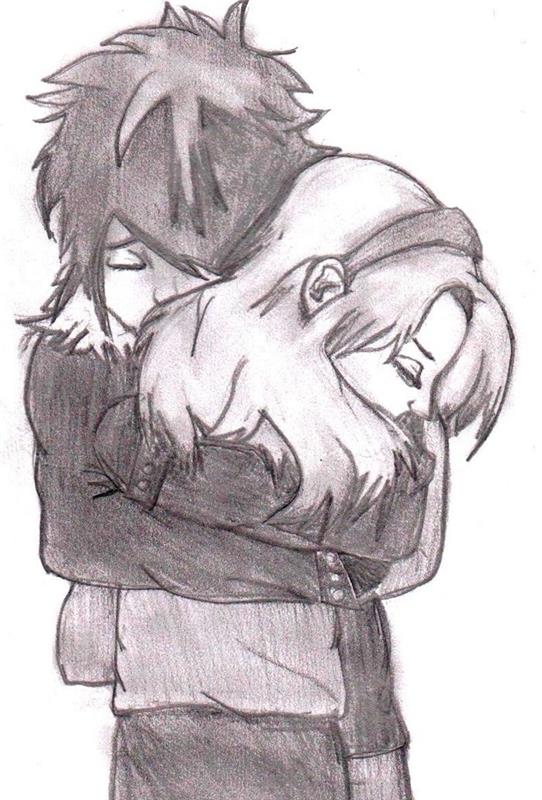 kız ve erkek arasındaki sarılma siyah beyaz çizim grafik stili, görüntü sonsuz aşk, bir insan nasıl çizilir
