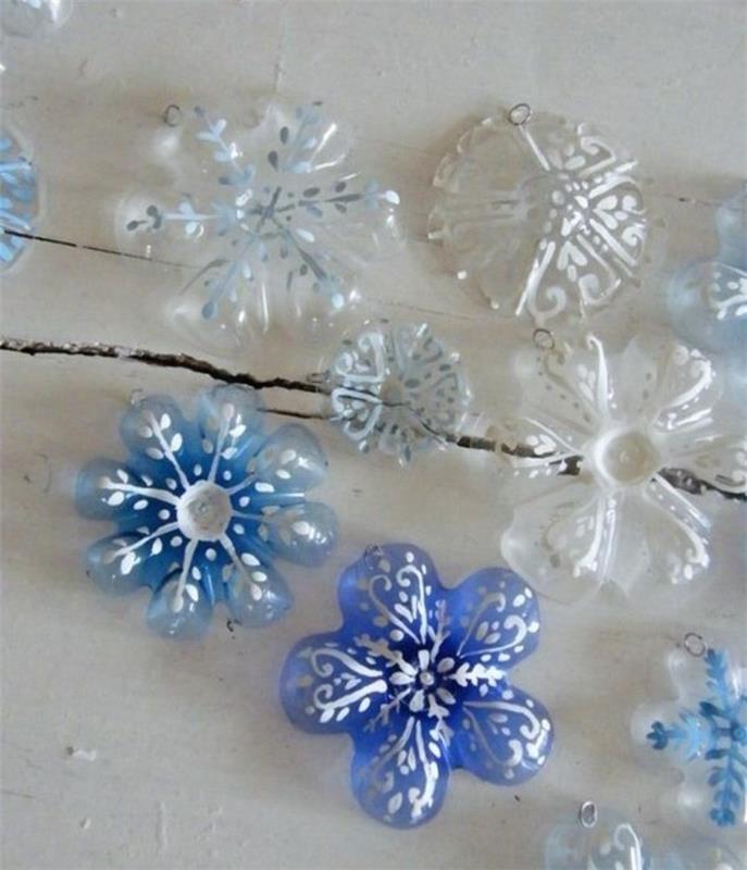Bučke za sneg, narejene z lastnimi rokami, z dnom iz plastenk