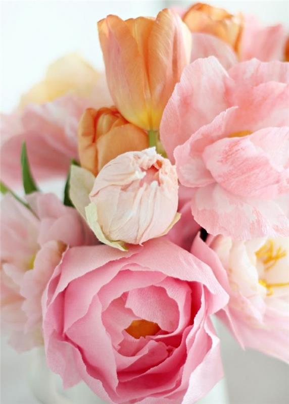 cvet-krepon-papir-enostavno-ustvarite-cvet-se-sami-lepa-šopek-rože-papir-iz paviljonov