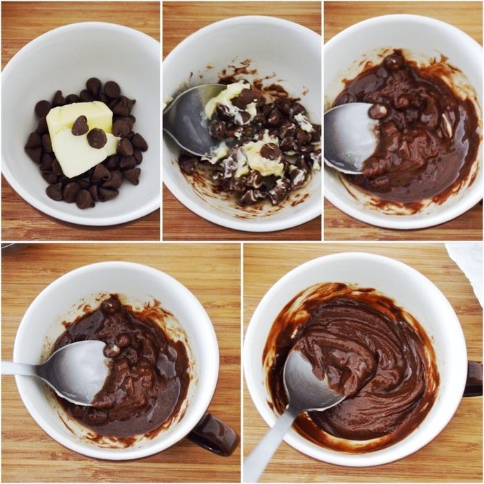 kako pripraviti okusno torto iz čokoladnih in karamelnih skodelic, dekadentni recept za mikrovalovno sladico