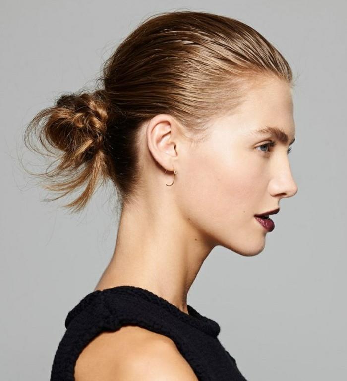 harika-saç modeli-on-the-chignon-sur-le-cote-modele