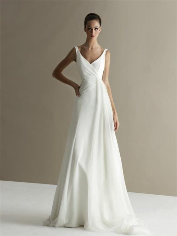 nuostabi-vestuvinė suknelė-paprasta-elegancija-didinga-paprasta-idėja