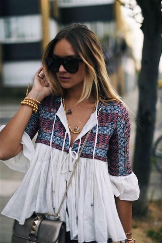 Klasikinės idėjos moterims bohemiška tendencija kieta palaidinė