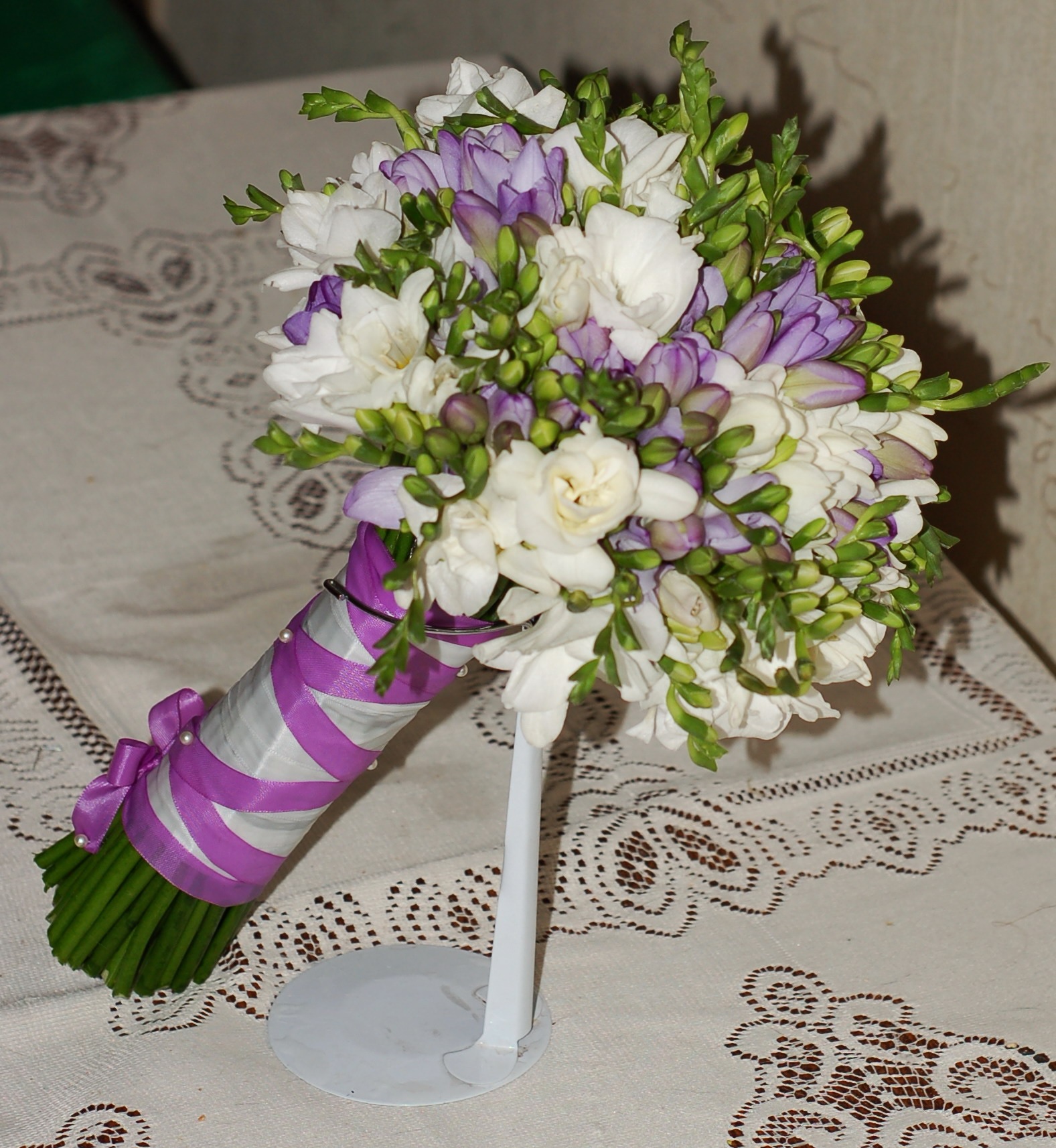 Bouquet da sposa di fresie