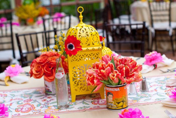 Poceni okraski za rojstni dan Frida Kalho, poceni okraski za zabave, pisani dekor za 18. rojstni dan, osrednji del rumene ptičje kletke