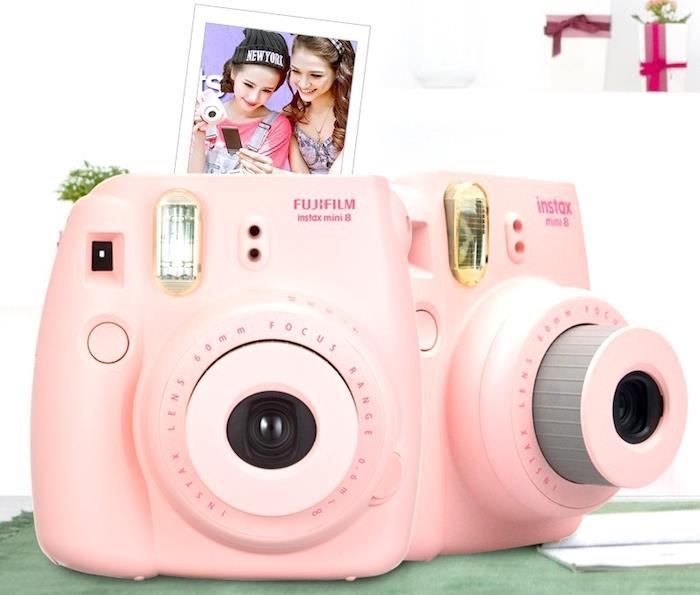Božično darilo za 15 -letno dekle, roza polaroid fotoaparat fujifilm instax mini 8 za takojšnje fotografije