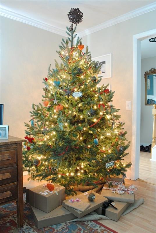 Lepo okrašeno božično drevo - nekaj idej