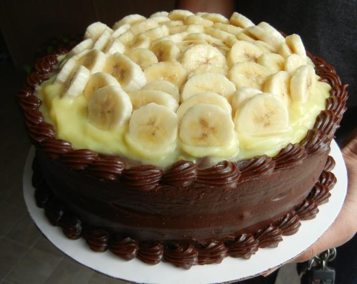 banana-torta-čokolada-banana-torta-banana-torta