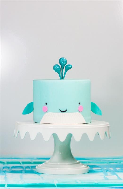 Rojstnodnevna torta dekle sladica enostavna in hitra kul ideja, da se nasmehne srčkano modro torto