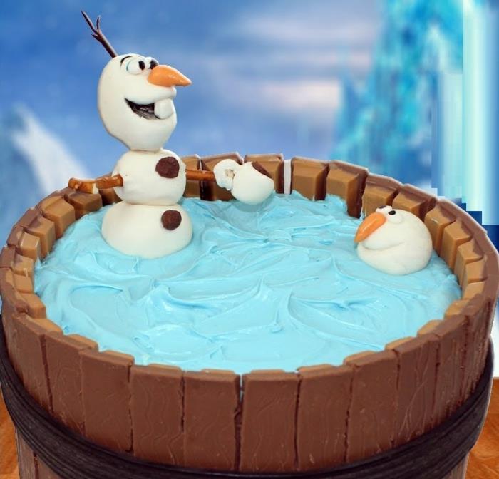 rojstnodnevna torta-snežna kraljica-dekoracija-ideje-snežna kraljica-torta-priprava-komplet-kat