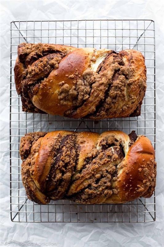 izviren recept za tradicionalno poljsko pecivo iz nutele v slogu babka brioche z nutelo