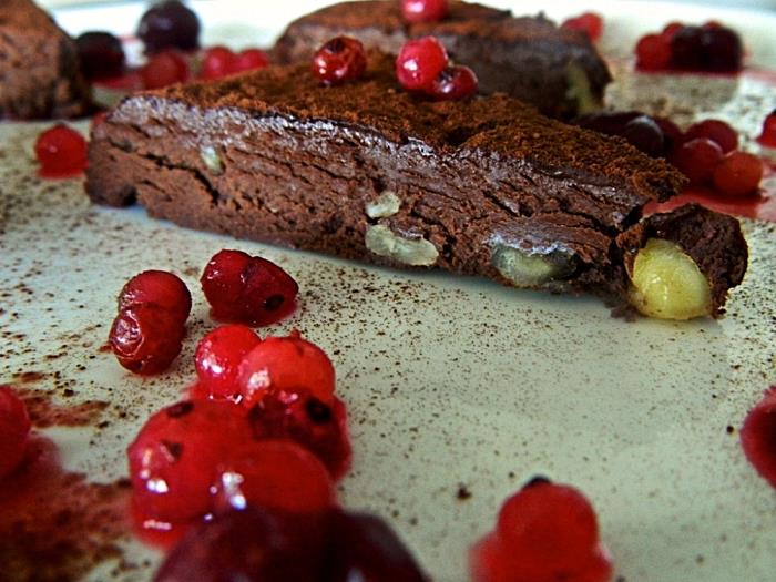 Easy No Bake Nut Cake, brez moke čokoladni oreh Fudge Cake Recept