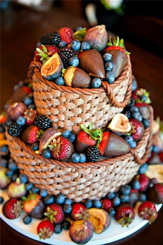 kız için doğum günü pastası-orijinal-doğum günü pastası-kız için-deco-meyveli-lezzetli