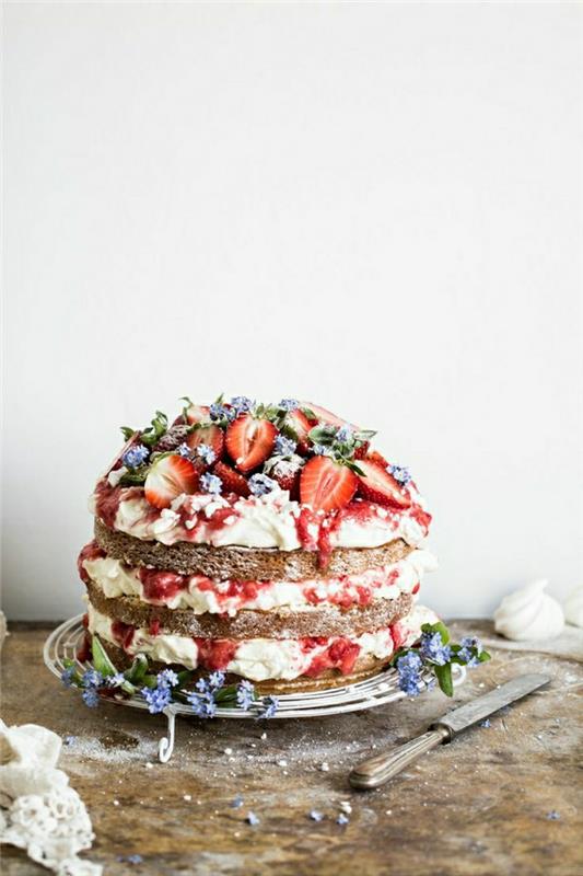 doğum günü pastası-kız-orijinal-doğum günü pastası-kız-dekorasyon-meyveler-mmm