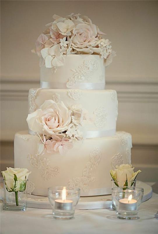 düğün pastası-düğün-coux-beyaz-düğün-pembe-çiçek-dekorasyon