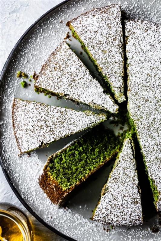 brezglutenski meni z izvirnim matcha čajem in oljčnim oljem, mehkim čajem matcha