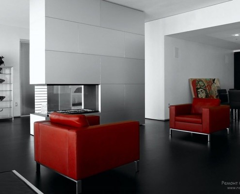 Esquema de color clásico para un interior minimalista.