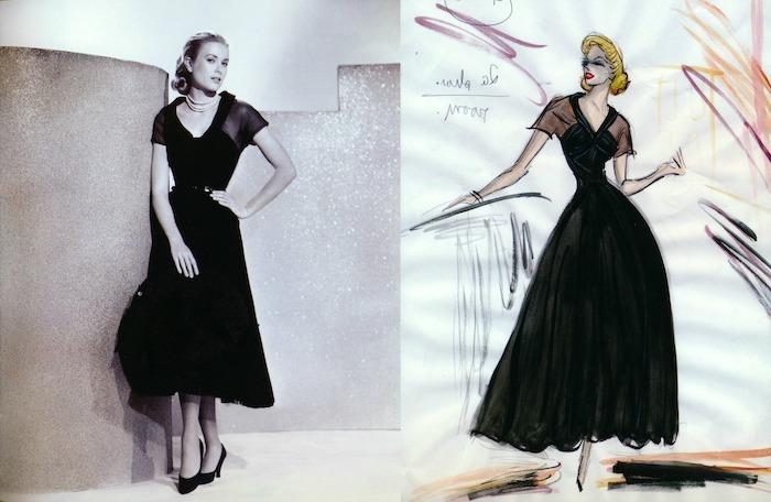 50'lerin vintage elbisesi, siyah elbise yüksek topuklu ayakkabılar, 50'lerin kıyafeti, salıncak kıyafeti