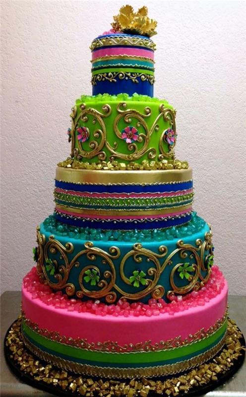 pasta-orijinal-doğum günü-renkleri-güzel