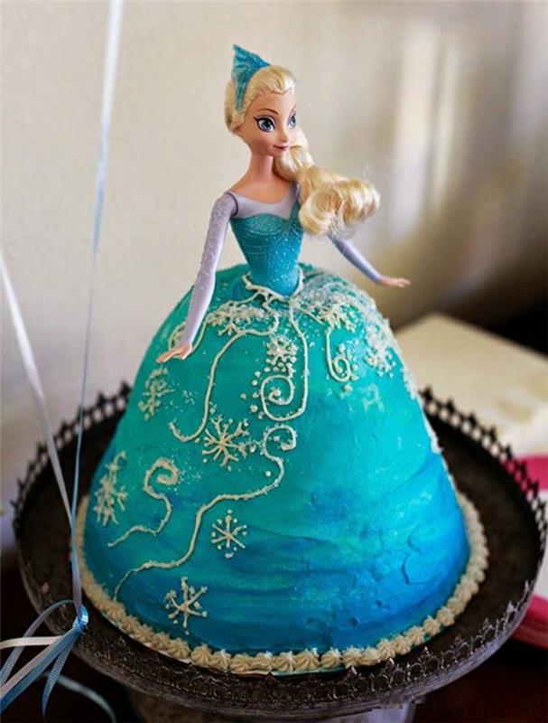 rojstnodnevna torta-za-tvoje-dekle-z-elsa-zamrznjena-rojstnodnevna-torta-dekoracije-elsa-obleka