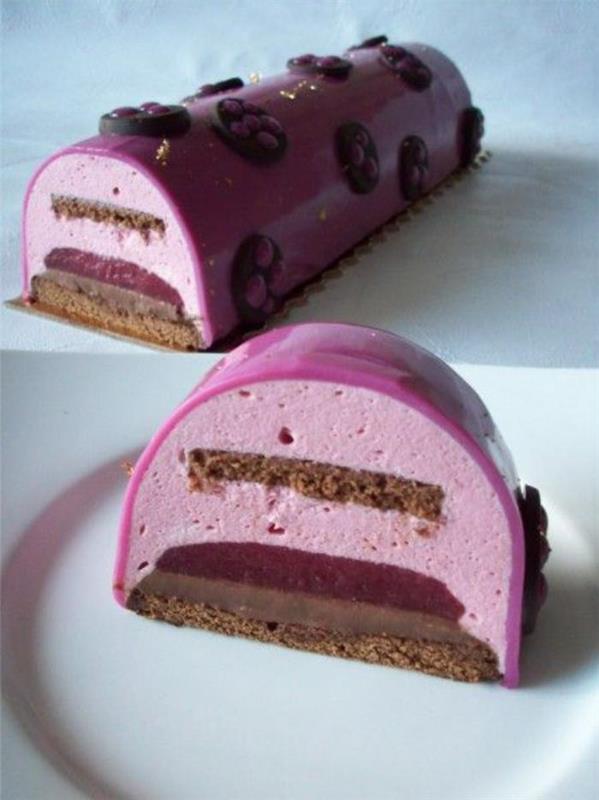 violetinė-kreminė-pyrago-ritinėlio tortas