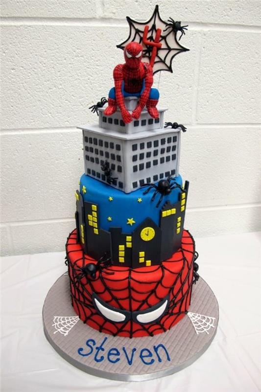 enajstletna-fant-spiderman-rojstnodnevna torta