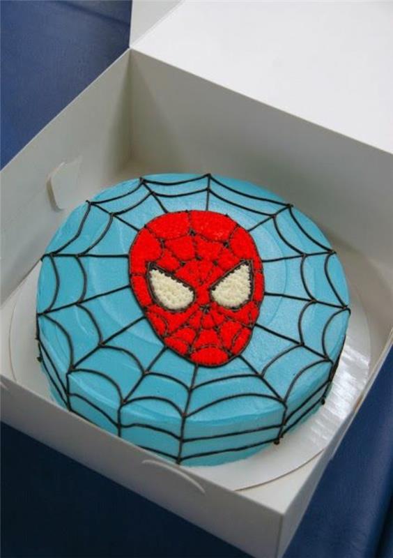 torta-spiderman-modro-in-rdeče-originalna torta
