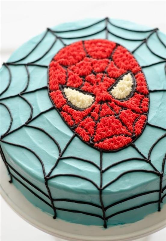 spiderman-boy-face-of-spiderman-cake