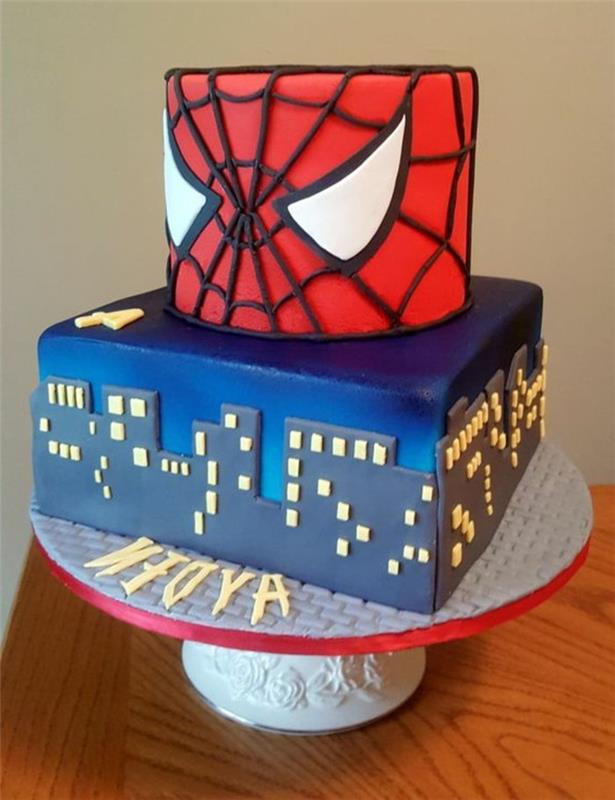 spiderman-rojstnodnevna torta