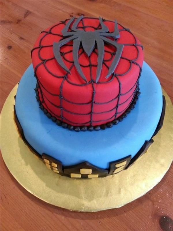 spiderman-cake-dvonadstropna-torta